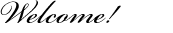 Welcome!