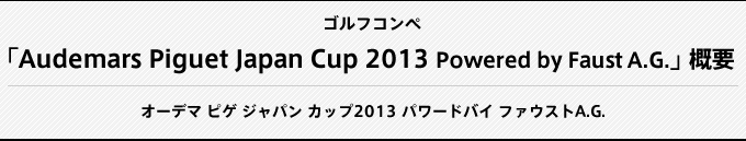 Audemars Piguet Japan Cup 2012Powered by Faust A.G.概要